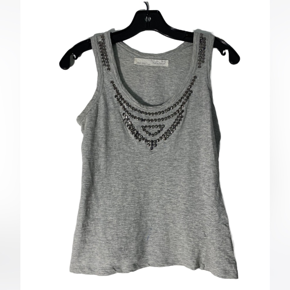 🌪Gray Tank Studded Detail 🌪